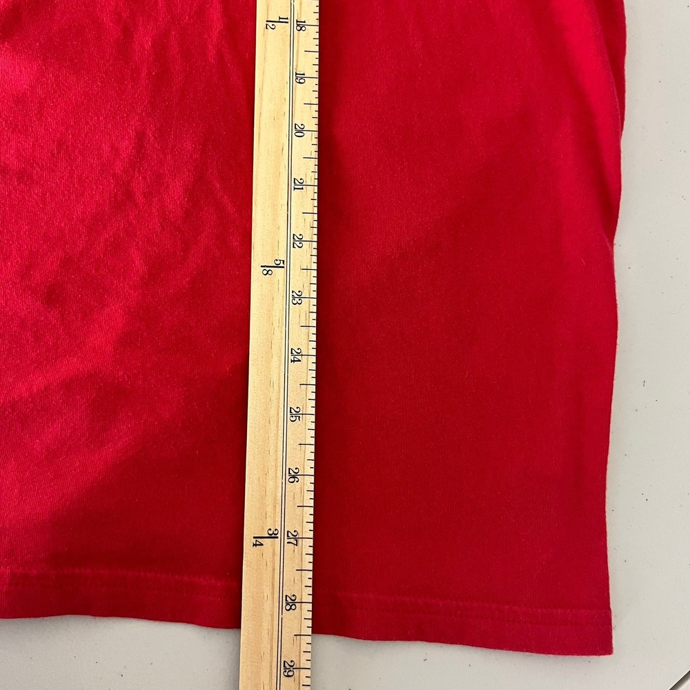 Oakley‎ Mens Red Graphic T-Shirt Short Sleeve Regular Fit Star Logo Large USA - Picture 13 of 14